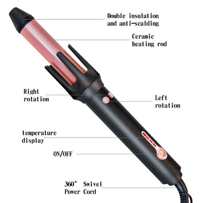 Automatic Hair Curler with 4-Step Temperature Control