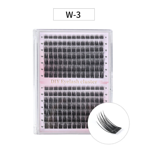 DIY Lash Extension Kit 168pcs Individual Lashes Clusters D Curl Lash Clusters,0.07D-9-16MM Kit