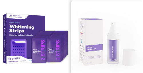 V34 Teeth Whitening Purple Mousse Toothpaste