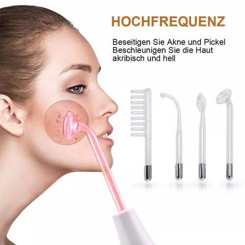 Portable High Frequency Electrotherapy Skin Therapy Wand Machine Acnes Remove