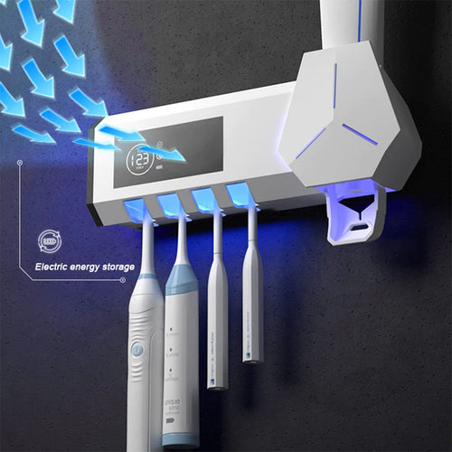 Toothbrush Sterilizer Adopts A Dual Mode Wall Mounted UVC Ultraviolet Active Circulating Sterilization System